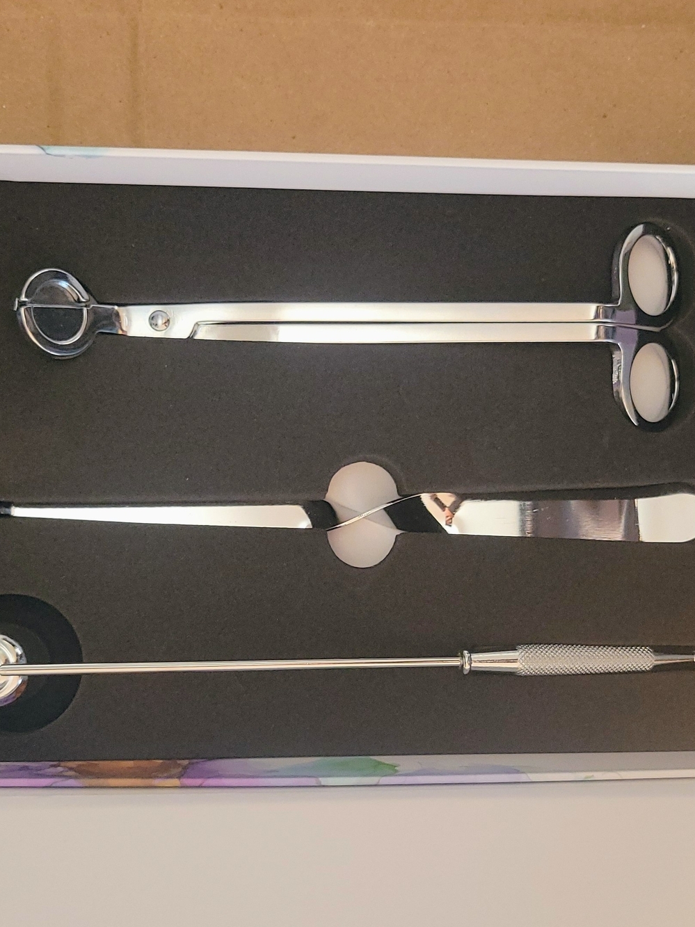 Huntington Home Stainless Steel Candlewick Trimming and Snuffer Set - Silver